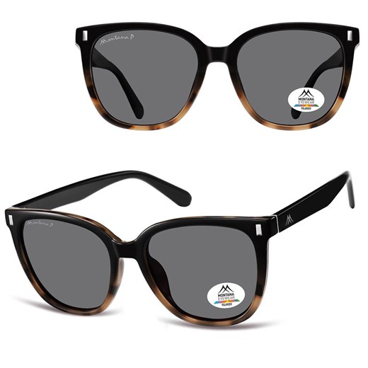 Panterkowe okulary przeciwsłoneczne kocie z polaryzacją MP190A ze sklepu Stylion w kategorii Okulary przeciwsłoneczne damskie - zdjęcie 185965731