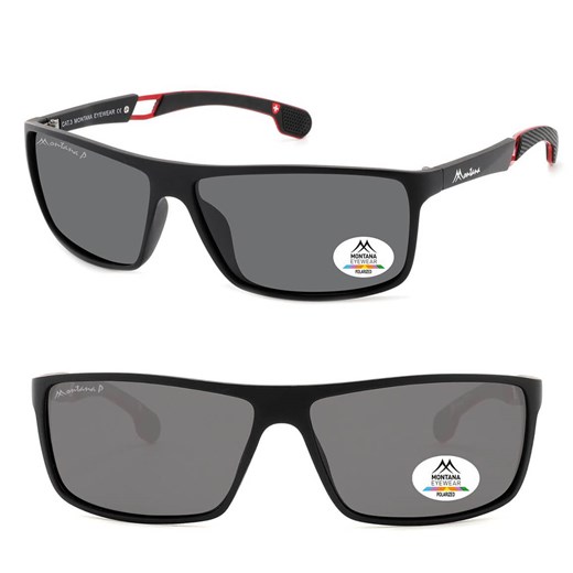 Męskie okulary przeciwsłoneczne z filtrem UV400 i polaryzacją SP319 czarne ze sklepu Stylion w kategorii Okulary przeciwsłoneczne męskie - zdjęcie 185965744