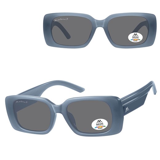 Prostokątne okulary przeciwsłoneczne z polaryzacją MP194B Błękitna Szarość ze sklepu Stylion w kategorii Okulary przeciwsłoneczne damskie - zdjęcie 185965783