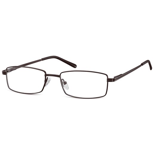 Oprawki korekcyjne zerówki okulary prostokątne metalowe 510C czarne ze sklepu Stylion w kategorii Oprawki do okularów damskie - zdjęcie 185965993