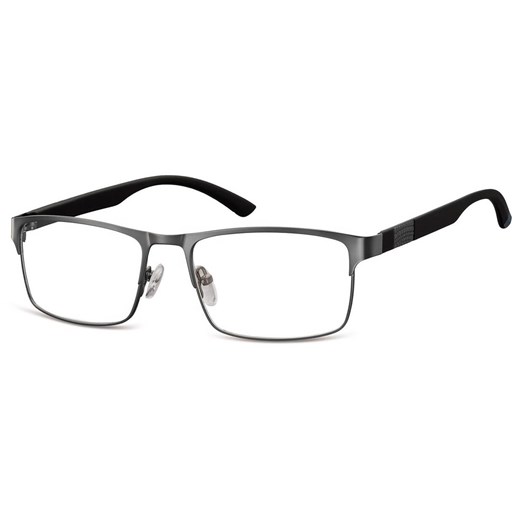 Męskie elastyczne oprawki korekcyjne okulary zerówki 990B grafitowe ze sklepu Stylion w kategorii Oprawki do okularów męskich - zdjęcie 185966040