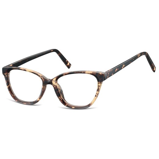 Damskie okulary acetatowe oprawki korekcyjne zerówki kocie AC394B jasna panterka ze sklepu Stylion w kategorii Oprawki do okularów damskie - zdjęcie 185966090