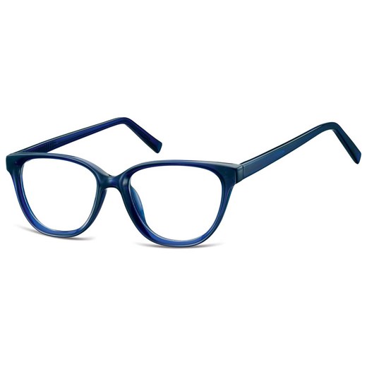 Damskie okulary acetatowe oprawki korekcyjne zerówki kocie AC394C granatowy ze sklepu Stylion w kategorii Okulary zerówki męskie - zdjęcie 185966091