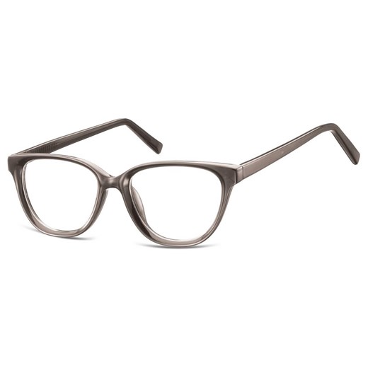 Damskie okulary acetatowe oprawki korekcyjne zerówki kocie AC394D szary transparentny ze sklepu Stylion w kategorii Okulary zerówki męskie - zdjęcie 185966092