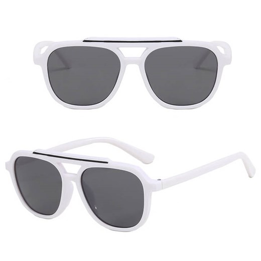 Okulary przeciwsłoneczne pilotki dla dzieci STKD-04B białe - id: 9431 - marki Stylion - 185966132 Okulary przeciwsłoneczne pilotki dla dzieci STKD-04B białe ze sklepu Stylion w kategorii Okulary przeciwsłoneczne męskie - zdjęcie 185966132