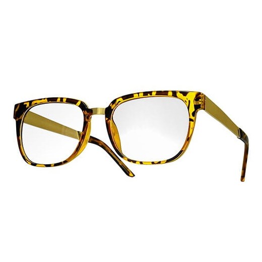 Metalowe Okulary zerówki panterka NR-181 ze sklepu Stylion w kategorii Okulary zerówki damskie - zdjęcie 185966164