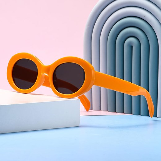 Okulary przeciwsłoneczne dla dziewczynki owalne STKD-02E pomarańczowe - id: 9478 - marki Stylion - 185966181 Okulary przeciwsłoneczne dla dziewczynki owalne STKD-02E pomarańczowe ze sklepu Stylion w kategorii Okulary przeciwsłoneczne dziecięce - zdjęcie 185966181