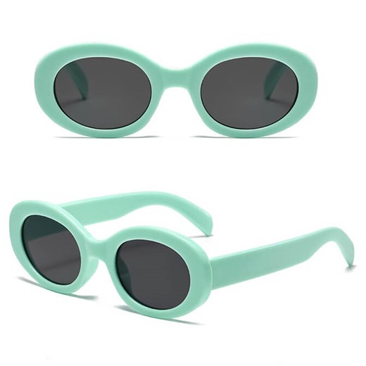 Okulary przeciwsłoneczne dla dziewczynki owalne STKD-02F miętowe - id: 9479 - marki Stylion - 185966182 Okulary przeciwsłoneczne dla dziewczynki owalne STKD-02F miętowe ze sklepu Stylion w kategorii Okulary przeciwsłoneczne dziecięce - zdjęcie 185966182