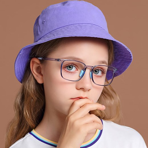 Okulary dla dzieci zerówki do komputera z filtrem Blue Light 25169E transparentny błękit - id: 9543 - marki Stylion - 185966251 Okulary dla dzieci zerówki do komputera z filtrem Blue Light 25169E transparentny błękit ze sklepu Stylion w kategorii Akcesoria dziecięce - zdjęcie 185966251