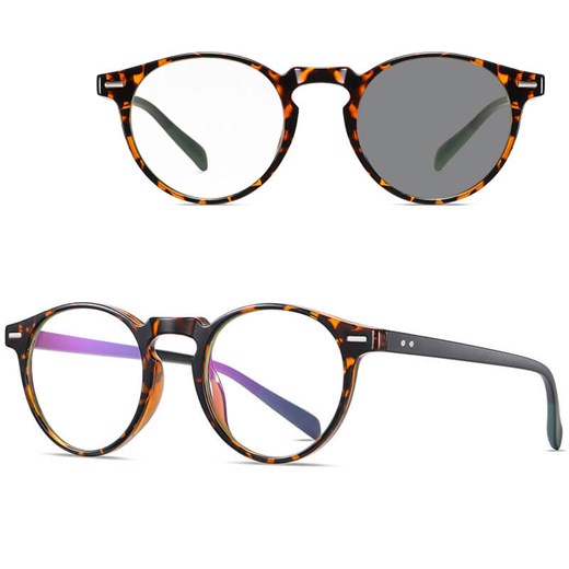 2w1 Okulary Lenonki do komputera BLUE LIGHT i przeciwsłoneczne FOTOCHROMOWE 2599E ze sklepu Stylion w kategorii Okulary zerówki damskie - zdjęcie 185966261