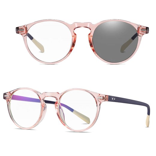 2w1 Okulary Lenonki do komputera BLUE LIGHT i przeciwsłoneczne FOTOCHROMOWE 2599C ze sklepu Stylion w kategorii Okulary zerówki damskie - zdjęcie 185966262