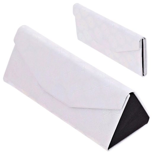 Etui na okulary składane w trójkąt ET-133B białe ze sklepu Stylion w kategorii Etui - zdjęcie 185966382