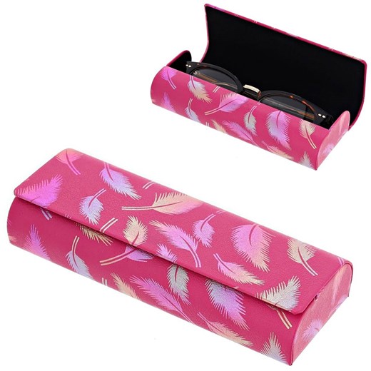 Etui okularowe na magnes holograficzne pióra ET-130D Ciemny Róż ze sklepu Stylion w kategorii Etui - zdjęcie 185966454
