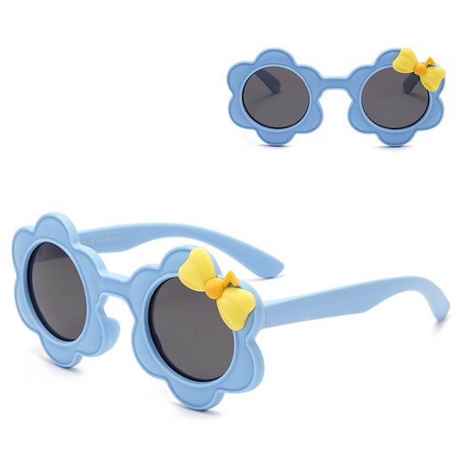 Dziecięce 2-4 lata gumowe okulary przeciwsłoneczne polaryzacyjne POL-JR-55 niebieskie - id: 9817 - marki Stylion - 185966484 Dziecięce 2-4 lata gumowe okulary przeciwsłoneczne polaryzacyjne POL-JR-55 niebieskie ze sklepu Stylion w kategorii Okulary przeciwsłoneczne dziecięce - zdjęcie 185966484