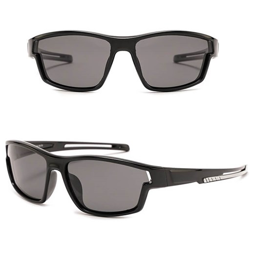 Dziecięce 5-9 lat gumowe okulary przeciwsłoneczne polaryzacyjne POL-JR-62 czarne ze sklepu Stylion w kategorii Okulary przeciwsłoneczne męskie - zdjęcie 185966502