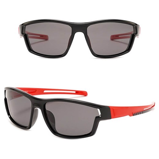 Dziecięce 5-9 lat gumowe okulary przeciwsłoneczne polaryzacyjne POL-JR-62A czarny/czerwony - id: 9839 - marki Stylion - 185966503 Dziecięce 5-9 lat gumowe okulary przeciwsłoneczne polaryzacyjne POL-JR-62A czarny/czerwony ze sklepu Stylion w kategorii Okulary przeciwsłoneczne męskie - zdjęcie 185966503