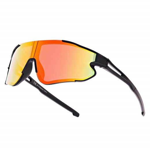 Dziecięce 8-13 lat sportowe okulary przeciwsłoneczne SVMK-20E czarny/pomarańcz ze sklepu Stylion w kategorii Okulary przeciwsłoneczne męskie - zdjęcie 185966611