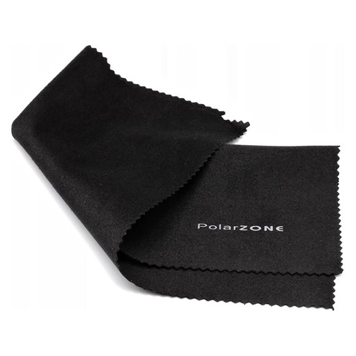 Ściereczka z mikrofibry do okularów - czarna - PolarZone 18x15 ze sklepu Stylion w kategorii Oprawki do okularów damskie - zdjęcie 185966653