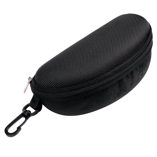 Etui na okulary futerał na zamek z karabińczykiem kolor czarny ze sklepu Stylion w kategorii Okulary przeciwsłoneczne damskie - zdjęcie 185966664