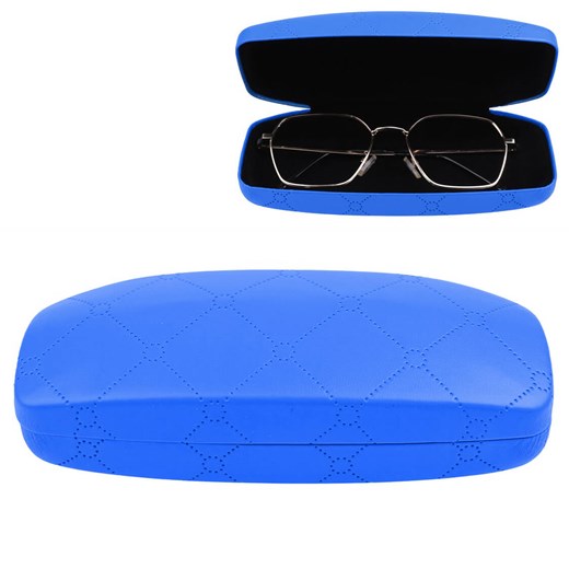 Niebieskie etui na okulary w kratę STHC-97A ze sklepu Stylion w kategorii Etui - zdjęcie 185966690