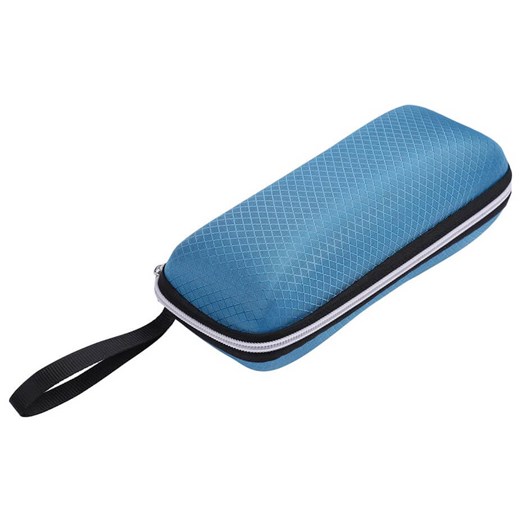 Niebieskie Etui okularowe futerał na zamek z uchwytem ETC-97C ze sklepu Stylion w kategorii Etui - zdjęcie 185966700