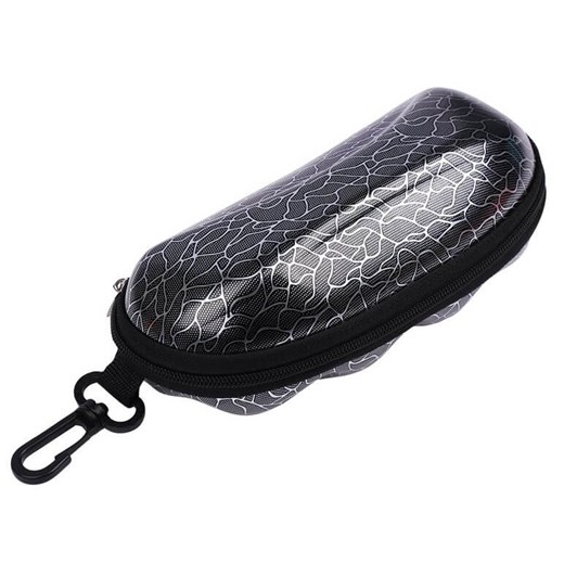 Czarne etui okularowe futerał na zamek z karabińczykiem ETC-96 - id: 10029 - marki Stylion - 185966701 Czarne etui okularowe futerał na zamek z karabińczykiem ETC-96 ze sklepu Stylion w kategorii Etui - zdjęcie 185966701
