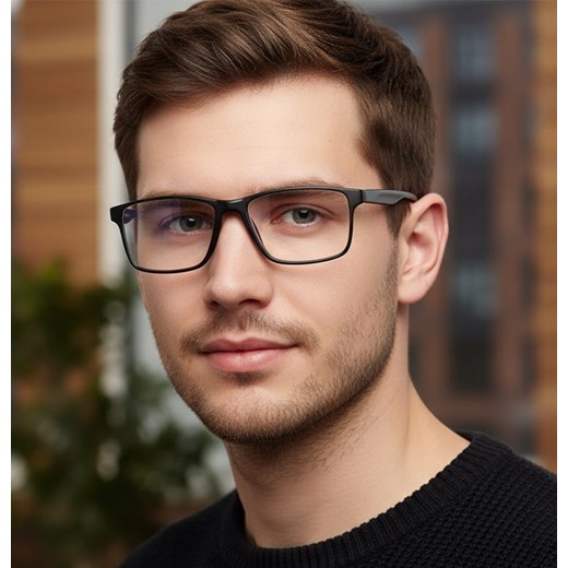 Plusy +1.00 Męskie okulary do czytania korekcyjne Blue Light + Antyrefleks ST315B ze sklepu Stylion w kategorii Okulary korekcyjne męskie - zdjęcie 185966891