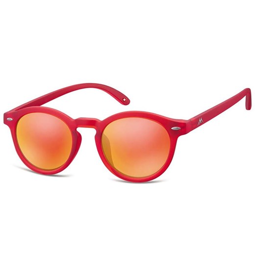 Okulary lenonki Montana MS28A czerwone lustrzanki ze sklepu Stylion w kategorii Okulary przeciwsłoneczne damskie - zdjęcie 185967002