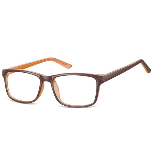 Okulary Zerówki klasyczne oprawki Sunoptic CP155B brazowo-kremowe ze sklepu Stylion w kategorii Okulary korekcyjne męskie - zdjęcie 185967034