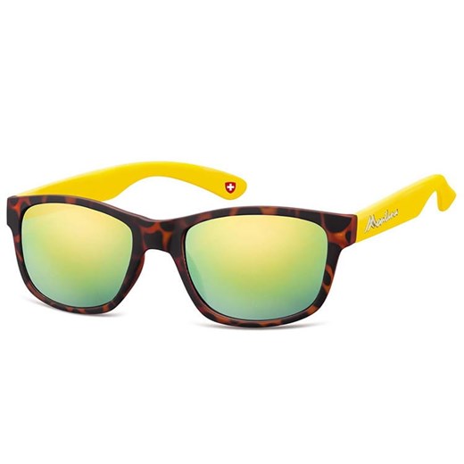 Okulary nerdy Montana M43D zolto-panterkowe revo ze sklepu Stylion w kategorii Portfele męskie - zdjęcie 185967052