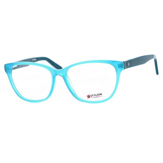 Damskie Okulary zerówki korekcyjne oprawki kocie oczy STAC-60B turkusowe ze sklepu Stylion w kategorii Oprawki do okularów damskie - zdjęcie 185967092