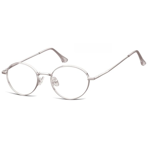 Okulary zerówki oprawki korekcyjne medium M299A srebrne ze sklepu Stylion w kategorii Oprawki do okularów damskie - zdjęcie 185967234