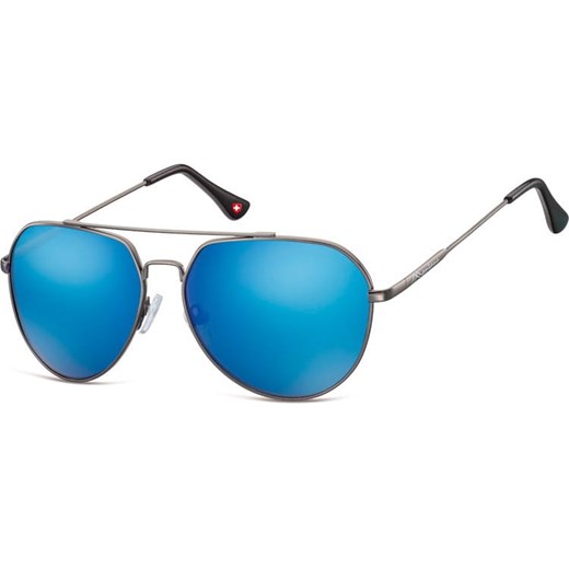 Okulary przeciwsłoneczne pilotki Montana MS90A lustrzanki grafit/niebieski ze sklepu Stylion w kategorii Okulary przeciwsłoneczne damskie - zdjęcie 185967260