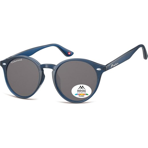 Okragle granatowe okulary polaryzacyjne Montana MP20D ze sklepu Stylion w kategorii Okulary przeciwsłoneczne damskie - zdjęcie 185967270