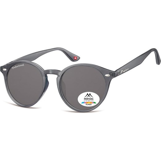 Okragle szare okulary polaryzacyjne Montana MP20F ze sklepu Stylion w kategorii Okulary zerówki damskie - zdjęcie 185967272
