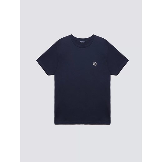 Koszulka męska z haftem na piersi granatowa Keral 403 ze sklepu Big Star w kategorii T-shirty męskie - zdjęcie 185967512