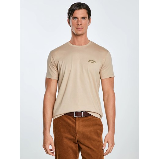 Koszulka męska bawełniana beżowa Vincer 805 ze sklepu Big Star w kategorii T-shirty męskie - zdjęcie 185967851