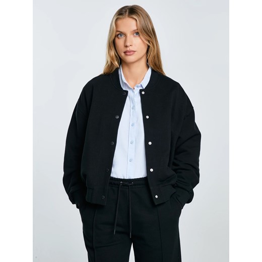 Bluza damska bomber czarna Pixelina 906 ze sklepu Big Star w kategorii Bluzy damskie - zdjęcie 185968050