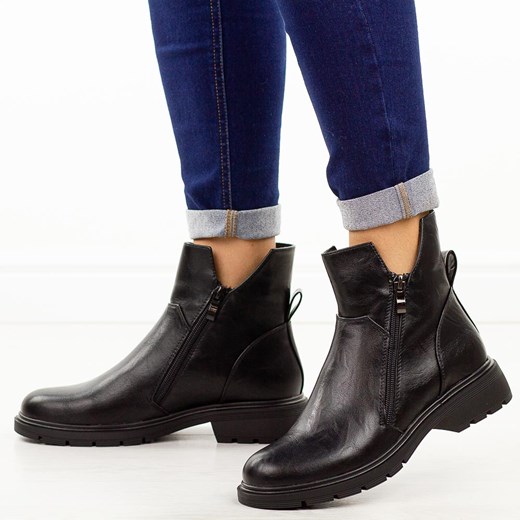 Czarne botki damskie M.Daszyński 2501-5 39 suzana.pl