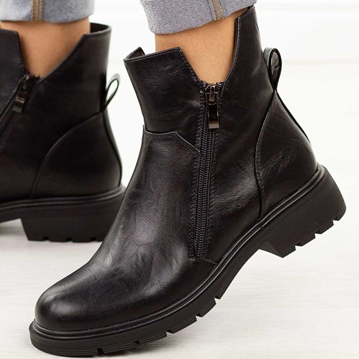 Czarne botki damskie M.Daszyński 2501-5 38 suzana.pl