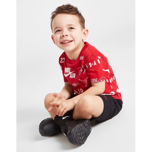 JORDAN KOMPLET AOP MIX T/SHRT ST RED/BLK ze sklepu JD Sports  w kategorii Komplety chłopięce - zdjęcie 185975314
