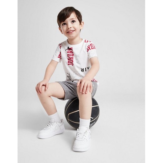 JORDAN KOMPLET AOP T/SHT WHT/GRY ze sklepu JD Sports  w kategorii T-shirty chłopięce - zdjęcie 185976150
