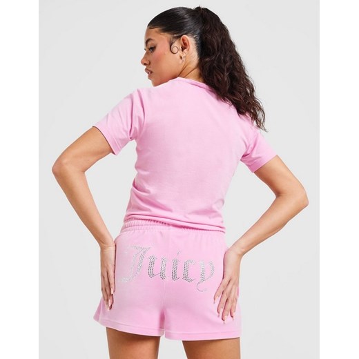 JUICY COUTURE SZORTY DMNT HEART LOGO SHT PINK ze sklepu JD Sports  w kategorii Szorty - zdjęcie 185979551