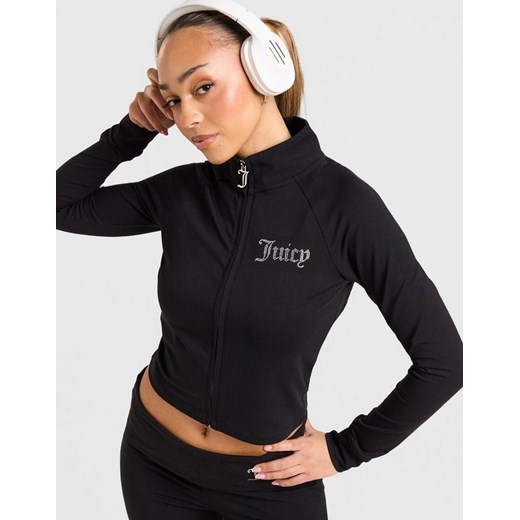 JUICY COUTURE BLUZA ROZPINANA Z KAPTUREM DMNT BLK ze sklepu JD Sports  w kategorii Bluzy damskie - zdjęcie 185979562