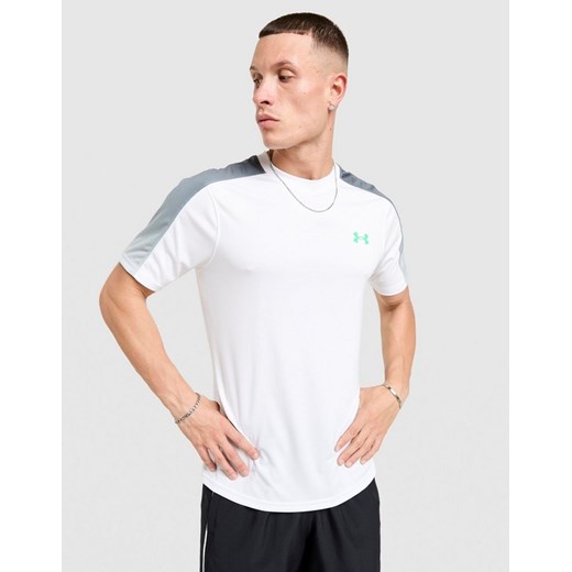 UNDER ARMOUR T-SHIRT TECH FADE T WHT/GRN ze sklepu JD Sports  w kategorii T-shirty męskie - zdjęcie 185981272