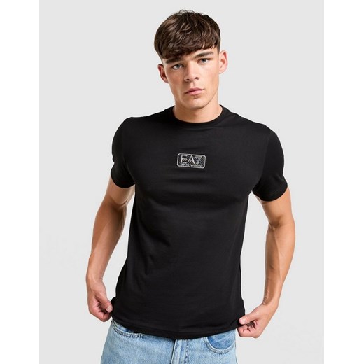 EMPORIO ARMANI 7 T-SHIRT CARBON LOGO T BLACK ze sklepu JD Sports  w kategorii T-shirty męskie - zdjęcie 185981873