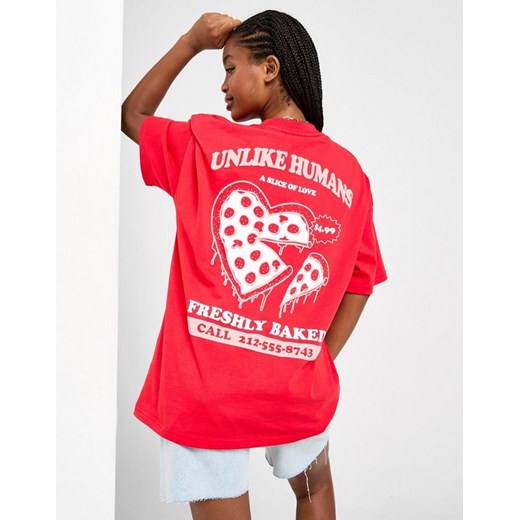 UNLIKE HUMANS T-SHIRT PIZZA TSHT ze sklepu JD Sports  w kategorii Bluzki damskie - zdjęcie 185982530