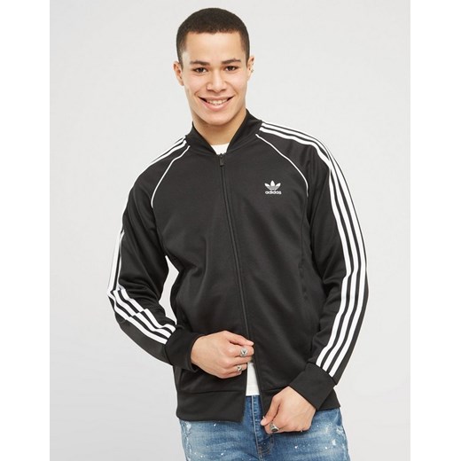 ADIDAS BLUZA ROZPINANA SSTAR TT BLK/WHT ze sklepu JD Sports  w kategorii Bluzy męskie - zdjęcie 185985254
