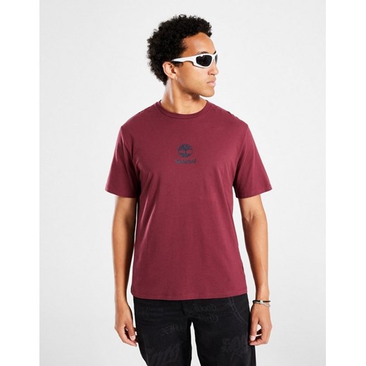 TIMBERLAND T-SHIRT NEW SMALL LOGO PRINT SS TEE BURGUNDY ze sklepu JD Sports  w kategorii T-shirty męskie - zdjęcie 185986610