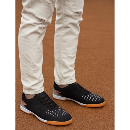 Czarne sznurowane trampki halówki męskie /F6-2 17414 T583/ ze sklepu Pantofelek24.pl w kategorii Trampki męskie - zdjęcie 185987143